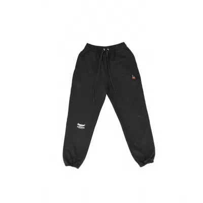Only One Men's Eyelet Sweatpant In Black