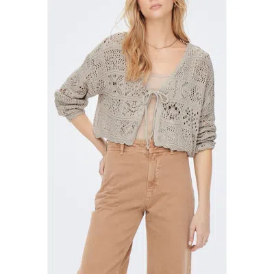 Only Onlbeach Knit Cardigan In Gray