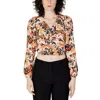 Only Orange Polyester Blouse In Brown