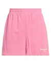 Only Our Story Woman Shorts & Bermuda Shorts Magenta Size S Cotton, Polyester In Magenta