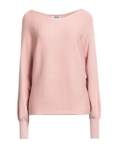 Only Our Story Woman Sweater Blush Size M Viscose, Nylon In Pink