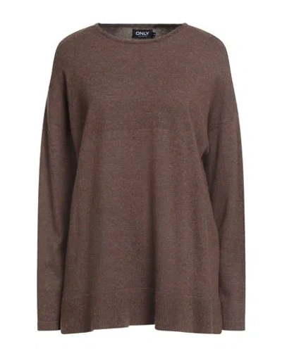 Only Our Story Woman Sweater Brown Size M Viscose, Nylon, Polyester