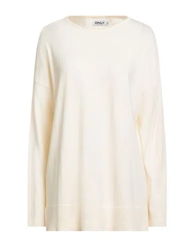 Only Our Story Woman Sweater Ivory Size M Viscose, Nylon, Polyester In White