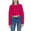 ONLY PINK RECYCLED POLYESTER SWEATER