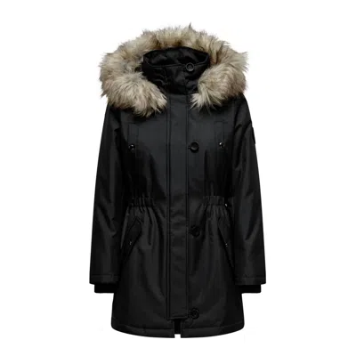 Only Polyester Jackets & Women's Coat In Black
