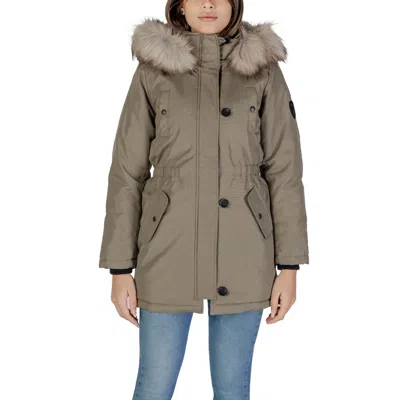 Only Polyester Jackets & Women's Coat In Green