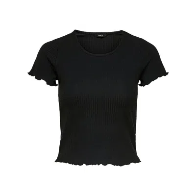 Only Polyester Tops & Women's T-shirt In Black