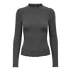 Only Gray Polyester Sweater In Grey