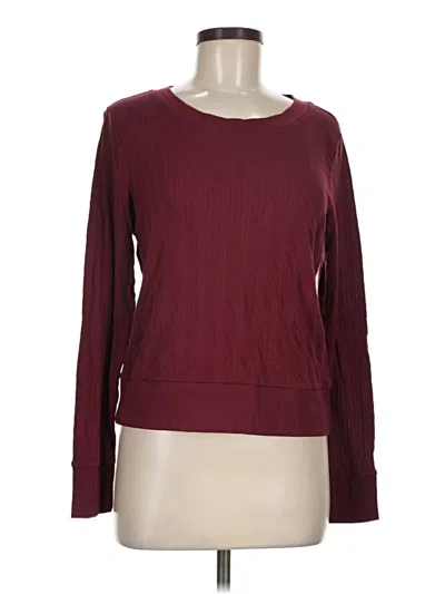 Pre-owned Only Pullover Sweater In Burgundy