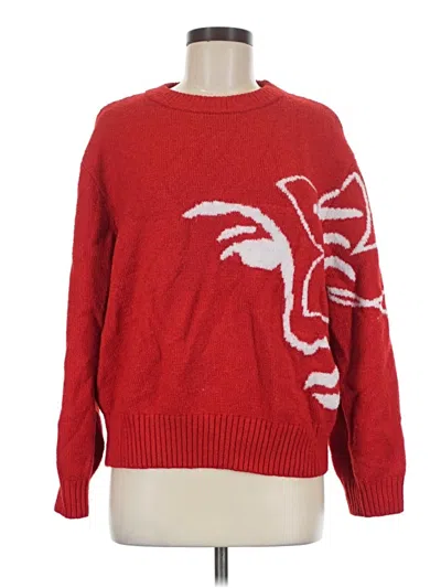 Pre-owned Only Pullover Sweater In Red
