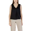 Only Black Recycled Polyester Tank Top In Black