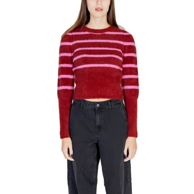 ONLY RED NYLON SWEATER