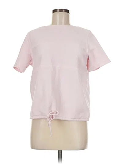 Pre-owned Only Short Sleeve Top Pink Crew Neck Tops
