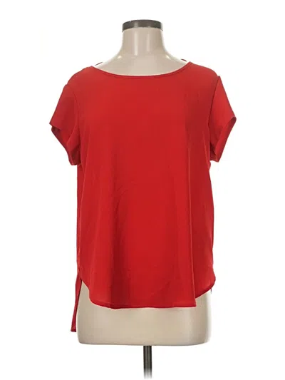 Pre-owned Only Short Sleeve Top Red Boatneck Tops