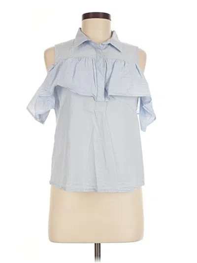 Pre-owned Only Sleeveless Blouse In Blue