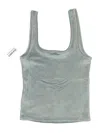 Only Sleeveless Top Gray Scoop Neck Tops In Gray