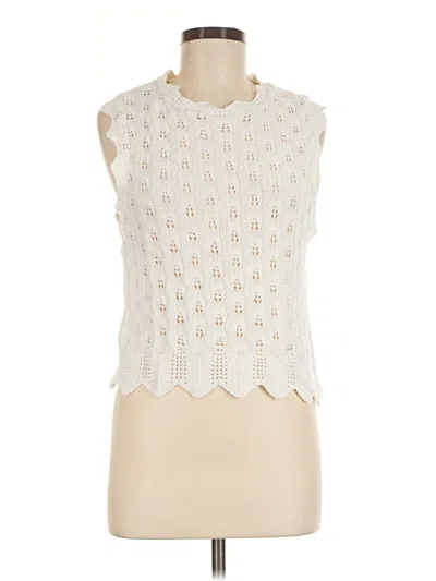 Pre-owned Only Sweater Vest In Ivory
