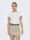Only T-shirt Woman  15320229 Elina White In White