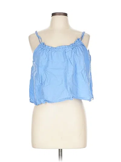 Pre-owned Only Tank Top Blue Strapless Neckline Tops