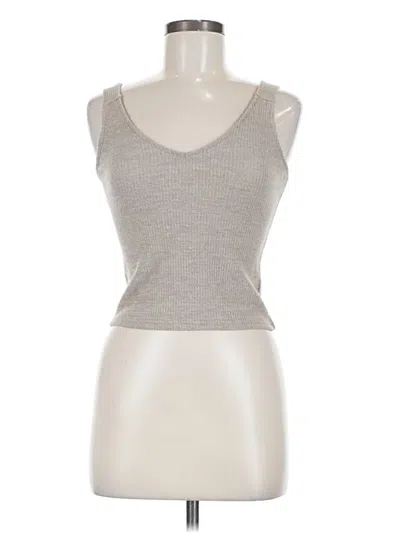 Pre-owned Only Tank Top Gray Strapless Neckline Tops