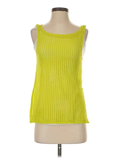 Pre-owned Only Tank Top Yellow Strapless Neckline Tops