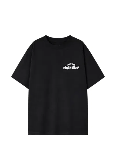 Only The Blind Black Yacht Club Logo-print Cotton T-shirt