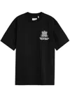 Only The Blind By Invitation Embroidered Cotton T-shirt In Black