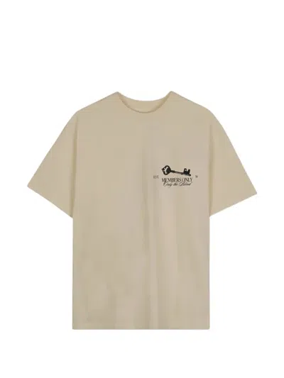 Only The Blind Checkout T-shirt In Brown