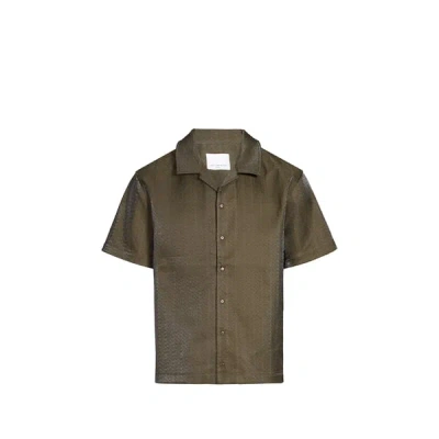 Only The Blind Chemise Texturée In Green