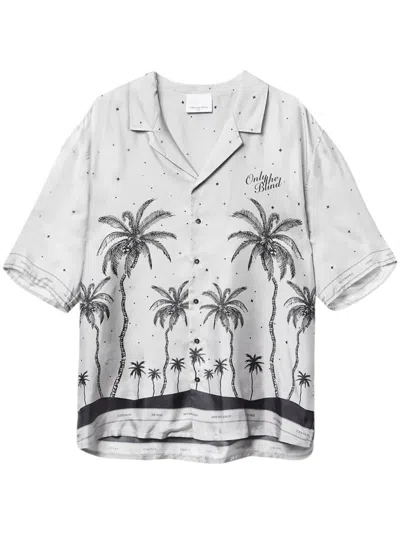 Only The Blind Cloud Silk Shirt In 灰色