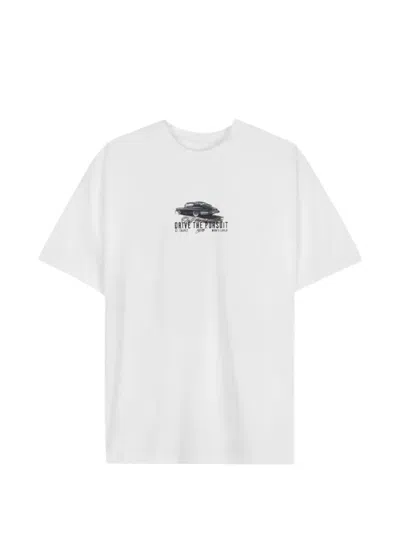 Only The Blind Coastal Pursuit Graphic T-shirt In White