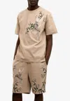 Only The Blind Colibri Hummingbird Crewneck T-shirt In Neutral