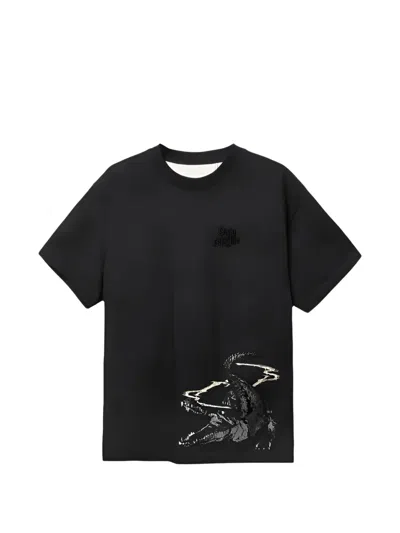 Only The Blind Crew-neck T-shirt In Black