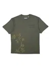 Only The Blind Embroidered T-shirt In Green