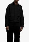 Only The Blind Havana Crochet Knit Jacket In Black
