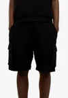 Only The Blind Havana Knit Cargo Shorts In Black