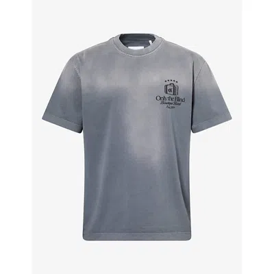 Only The Blind Mens Le Portier Logo Cotton T-shirt Black