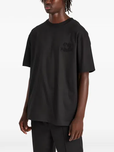 Only The Blind Night Python T-shirt In Black