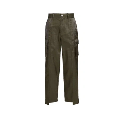 Only The Blind Pantalon Ample Texturé In Green