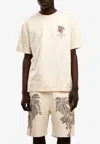 Only The Blind Sandstorm Tiger Embroidered T-shirt In Neutral