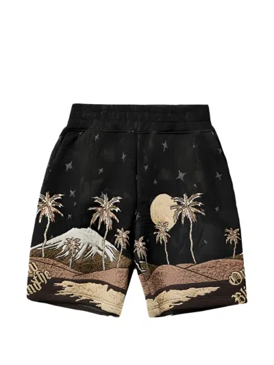 Only The Blind Sepia Mountain Shorts In Black