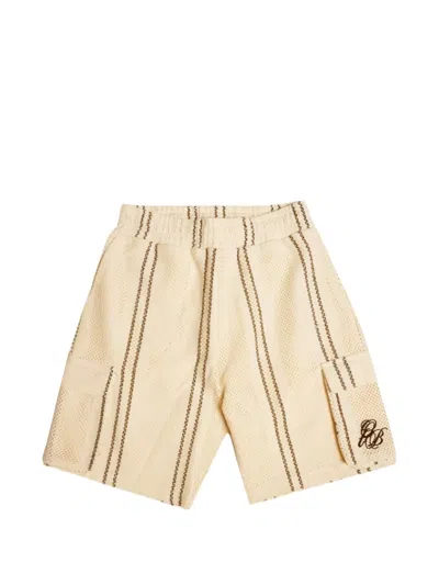 Only The Blind Striped Cargo Short In Brown