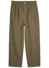 Only The Blind Twill City Tailored Pants In Brown