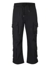 Only The Blind Utility Cargo Trousers In Black