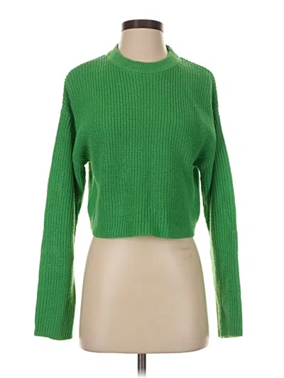 Pre-owned Only Turtleneck Sweater In Green