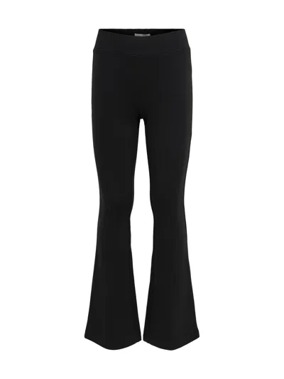 Only Viscose Flared Trousers In Black