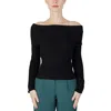 Only Black Viscose Sweater In Black