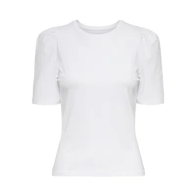 Only Cotton Tops & Women's T-shirt In White