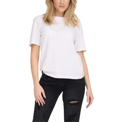Only Cotton Tops & Women's T-shirt In White