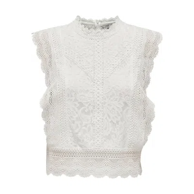 Only White Nylon Tops & T-shirt